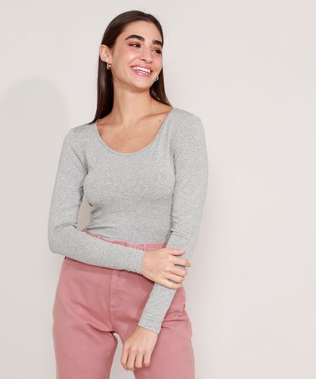 Blusa-Feminina-Basica-Manga-Longa-Decote-Redondo-Cinza-Mescla-Claro-8578638-Cinza_Mescla_Claro_1 Blusa-Feminina-Basica-Manga-Longa-Decote-Redondo-Cinza-Mescla-Claro-8578638-Cinza_Mescla_Claro_1