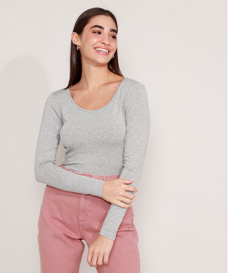Blusa-Feminina-Basica-Manga-Longa-Decote-Redondo-Cinza-Mescla-Claro-8578638-Cinza_Mescla_Claro_1