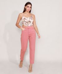 Calca-Mom-de-Sarja-com-Cinto-Cintura-Super-Alta-Rosa-Escuro-9985313-Rosa_Escuro_3 Calca-Mom-de-Sarja-com-Cinto-Cintura-Super-Alta-Rosa-Escuro-9985313-Rosa_Escuro_3