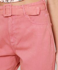 Calca-Mom-de-Sarja-com-Cinto-Cintura-Super-Alta-Rosa-Escuro-9985313-Rosa_Escuro_6 Calca-Mom-de-Sarja-com-Cinto-Cintura-Super-Alta-Rosa-Escuro-9985313-Rosa_Escuro_6