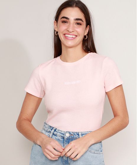 Camiseta-Cropped-Canelada-com-Bordado--Exhausted--Manga-Curta-Decote-Redondo-Rosa-Claro-9983364-Rosa_Claro_1