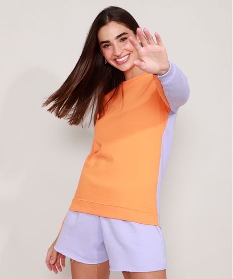 Blusao-de-Moletom-Basico-Bicolor-Decote-Redondo-Laranja-9985454-Laranja_1