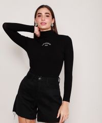 Blusa-Canelada-com-Bordado--Los-Angeles--Manga-Longa-Gola-Alta-Preta-9981268-Preto_1