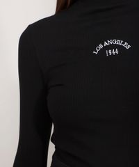 Blusa-Canelada-com-Bordado--Los-Angeles--Manga-Longa-Gola-Alta-Preta-9981268-Preto_4