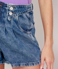Short-Mom-Jeans-Marmorizado-Cintura-Super-Alta-com-Pences-Azul-Medio-9985658-Azul_Medio_6