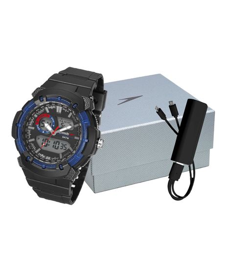 Kit-de-Relogio-Analogico-Speedo-Masculino---Power-Bank-----81184G0EVNP2K1-PRETO-9978015-Preto_1