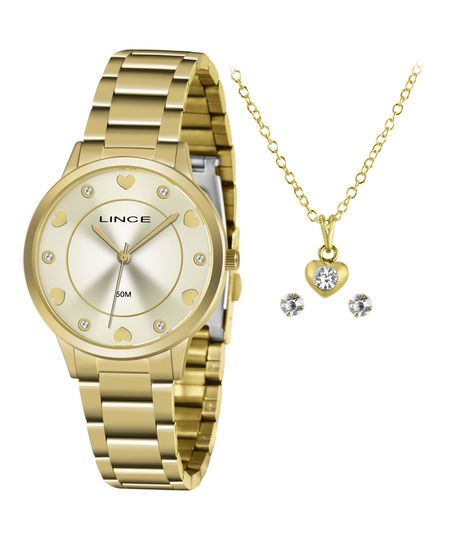 Kit-de-Relogio-Feminino-Lince-Analogico---Brinco---Colar---LRGH144L-KY34C1KX-DOURADO-9983802-Dourado_1 Kit-de-Relogio-Feminino-Lince-Analogico---Brinco---Colar---LRGH144L-KY34C1KX-DOURADO-9983802-Dourado_1