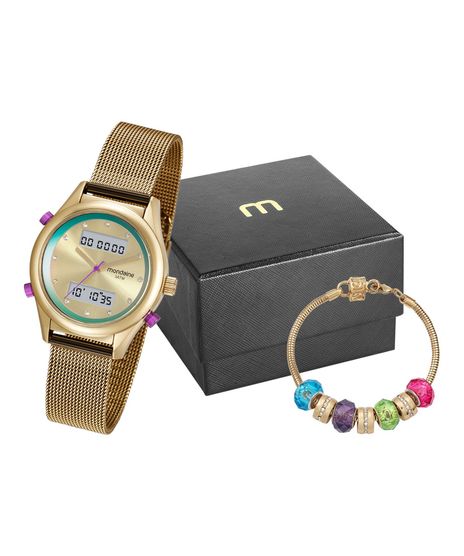 Kit-de-Relogio-Analogico-Mondaine-Feminino---Brinco---Colar---99120LPMVDE8K1-DOURADO-9984225-Dourado_1