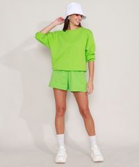 Blusao-Amplo-de-Moletom-Basico-Decote-Redondo-Verde-9985450-Verde_3