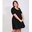 Vestido-Feminino-Plus-Size-Mindset-Curto-com-Amarracao-Manga-Bufante-Preto-9991019-Preto_1