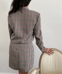 Blazer-Feminino-Mindset-Cropped-Estampado-Xadrez-Multicor-9992694-Multicor_2