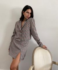 Blazer-Feminino-Mindset-Cropped-Estampado-Xadrez-Multicor-9992694-Multicor_5
