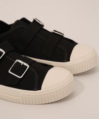Tenis-de-Lona-Feminino-com-Fivela-Moleca-Preto-9981840-Preto_4