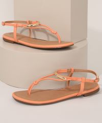 Rasteirinha-Feminina-Via-Uno-com-Detalhe-Laranja-9983983-Laranja_1