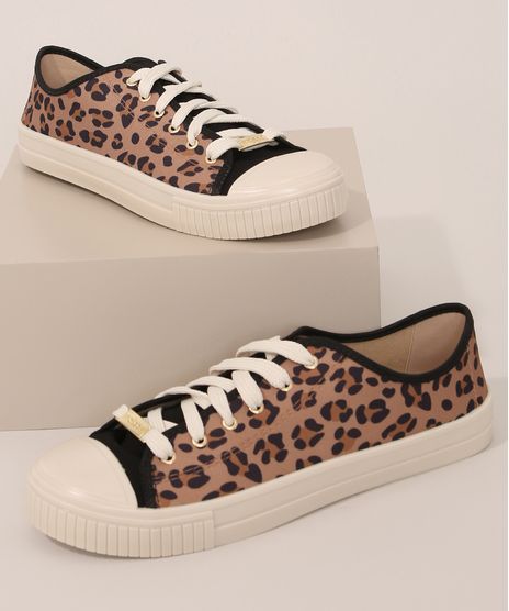 Tenis-de-Lona-Feminino-Estampado-Animal-Print-Onca-Moleca-Caramelo-9981835-Caramelo_1