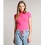Blusa-Feminina-Canelada-com-Ziper-de-Argola-Manga-Curta-Gola-Alta-Rosa-9680111-Rosa_1