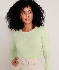 Sueter-de-Trico-Feminino-Basico-Bicolor-Decote-Redondo-Verde-Claro-9325451-Verde_Claro_4