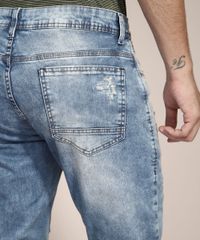 Calca-Slim-Jeans-Destroyed-Marmorizada-Azul-Medio-9981195-Azul_Medio_5