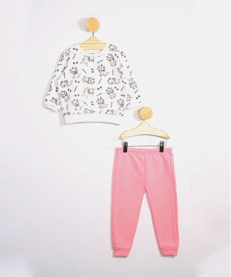Conjunto-de-Moletom-Infantil-Blusa-Estampada-Marie-Off-White---Calca-Jogger-Rosa-9976536-Rosa_1