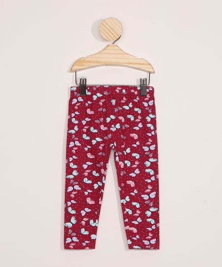 Calca-Legging-Infantil-Estampada-de-Borboletas-Vinho-9981224-Vinho_1
