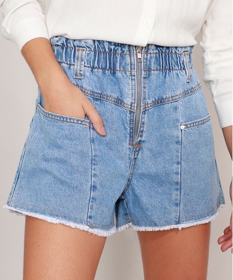 Short-Clochard-Jeans-Marmorizado-com-Ziper-Cintura-Super-Alta-Azul-Claro-9989693-Azul_Claro_1
