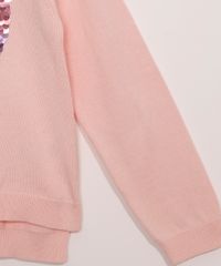 Sueter-Infantil-de-Trico-com-Coracao-de-Paete-Dupla-Face-Rosa-9972137-Rosa_4