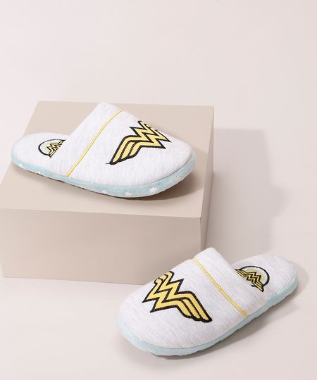 Pantufa-Mulher-Maravilha-Cinza-Mescla-9974678-Cinza_Mescla_1