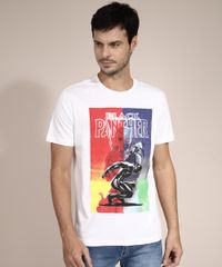 Camiseta-de-Algodao-Pantera-Negra-Manga-Curta-Gola-Careca-Branca-9982572-Branco_1