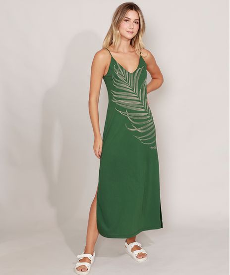 Vestido-Folhagem-com-Fenda-Midi-Alca-Fina-Verde-9975918-Verde_1