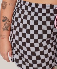 Short-Running-Plus-Size-Esportivo-Ace-Estampado-Quadriculado--Preto-9987672-Preto_6