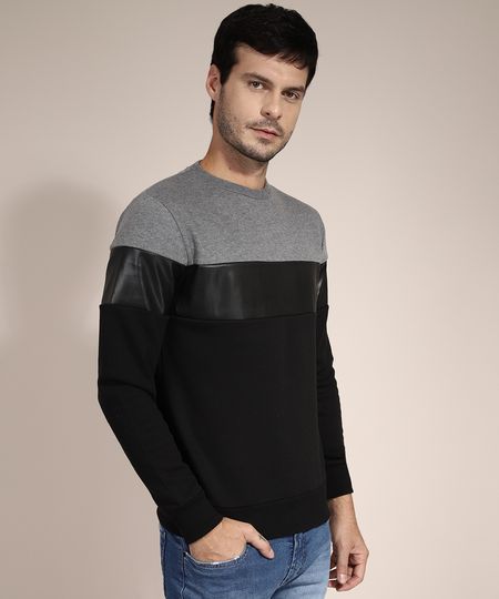 Blusao-de-Moletom-com-Recortes-Gola-Careca-Preto-9792401-Preto_1 Blusao-de-Moletom-com-Recortes-Gola-Careca-Preto-9792401-Preto_1