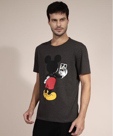 Camiseta-Mickey-Mouse-Manga-Curta-Gola-Careca-Cinza-Mescla-Escuro-9973225-Cinza_Mescla_Escuro_1