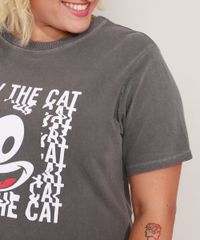 Camiseta-de-Algodao-Plus-Size-Gato-Felix-Manga-Curta-Decote-Redondo-Chumbo-9985215-Chumbo_5