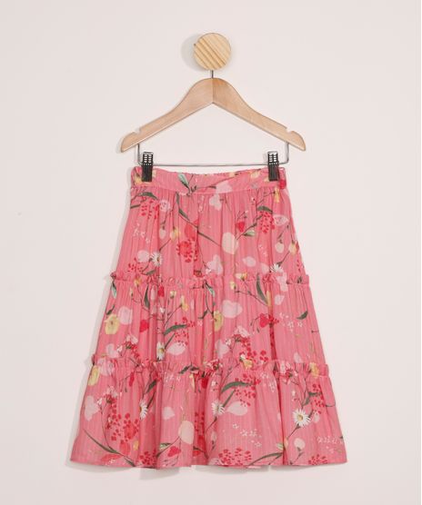 Saia-Infantil-de-Viscose-Longa-Estampada-Floral-Rosa-9977191-Rosa_1