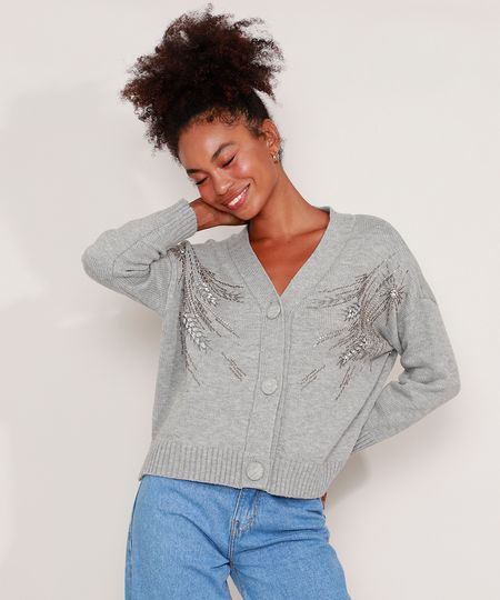 Cardigan-Amplo-de-Trico-com-Strass-e-Pedrarias-Decote-V-Mindset-Cinza-Mescla-9921312-Cinza_Mescla_1 Cardigan-Amplo-de-Trico-com-Strass-e-Pedrarias-Decote-V-Mindset-Cinza-Mescla-9921312-Cinza_Mescla_1