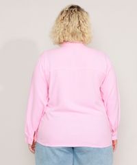 Camisa-de-Viscose-Plus-Size-com-Bolso-Manga-Longa-Mindset-Rosa-Claro-9991494-Rosa_Claro_2