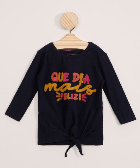 Blusa-Infantil-com-Bordado--Que-Dia-Mais-Feliz--Manga-Longa-Azul-Marinho-9977692-Azul_Marinho_1 Blusa-Infantil-com-Bordado--Que-Dia-Mais-Feliz--Manga-Longa-Azul-Marinho-9977692-Azul_Marinho_1