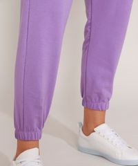 Calca-Jogger-de-Moletom-Basica-com-Bolsos-Cintura-Media-Lilas-9981595-Lilas_4