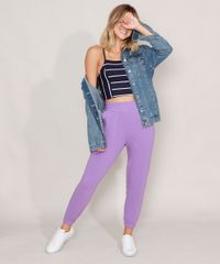 Calca-Jogger-de-Moletom-Basica-com-Bolsos-Cintura-Media-Lilas-9981595-Lilas_6