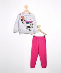 Conjunto-Infantil-de-Moletom-Blusao-As-Meninas-Super-Poderosas-Cinza-Mescla---Calca-Jogger-Cinza-Mescla-Claro-9979767-Cinza_Mescla_Claro_1
