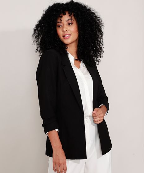 Blazer-Longo-com-Bolsos-Manga-7-8-Preto-9970887-Preto_1