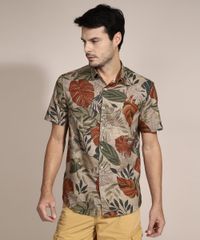 Camisa-Tradicional-de-Algodao-Estampada-de-Folhagem-Manga-Curta-Off-White-9985316-Off_White_5