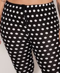 Pijama-Manga-Longa-Plus-Size-Panda-com-Fleece-e-Poa-Branco-9974571-Branco_5