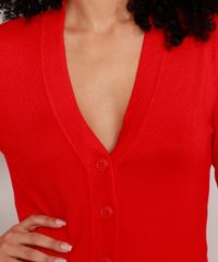 Cardigan-de-Trico-Basico-Decote-V-Vermelho-9804665-Vermelho_4