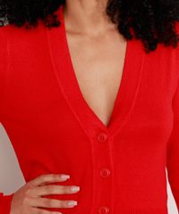 Cardigan-de-Trico-Basico-Decote-V-Vermelho-9804665-Vermelho_6