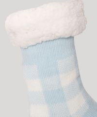 Meia-de-Trico-Cano-Alto-Estampada-Xadrez-com-Pelinho-Azul-9974679-Azul_3