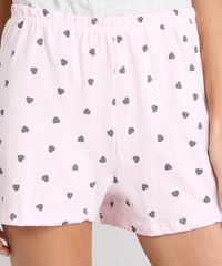 Pijama-Feminino-com-Estampa-de-Gatinho-e-Pompom-Manga-Curta-Cinza-Mescla-Claro-9122641-Cinza_Mescla_Claro_4
