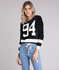 Sueter-Feminino-em-Trico-Felpudo-Esportivo--94--Preto-8893112-Preto_1
