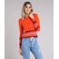 Sueter-Feminino-em-Trico-Felpudo-com-Listras-Laranja-8883222-Laranja_1