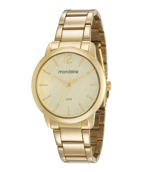 Kit-de-Relogio-Analogico-Mondaine-Feminino--Brinco---Colar---53607LPMVDE1KJ-DOURADO-9977928-Dourado_1